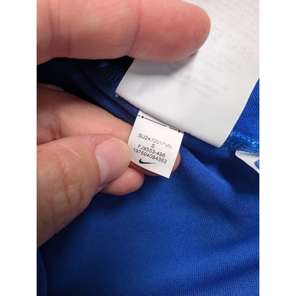 Nike Dri Fit Coaches‎ Victory Polo Shirt Mens Small Royal Blue Striped NWT. - Picture 7 of 10